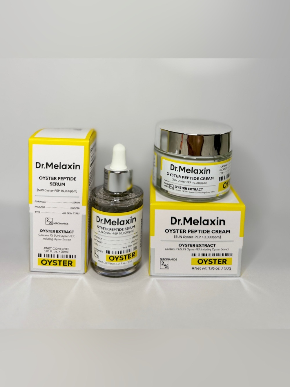 (Set) Dr. Melaxin Oyster Peptide Cream & Serum Set